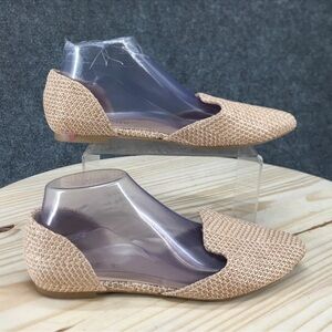 Beige Woven Flats size 10